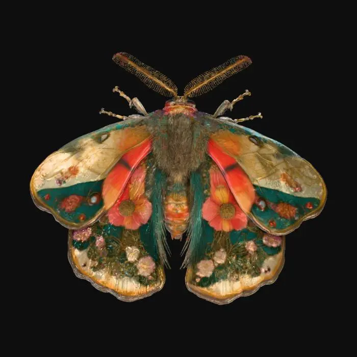 3D model for Floral Tapestry Moth