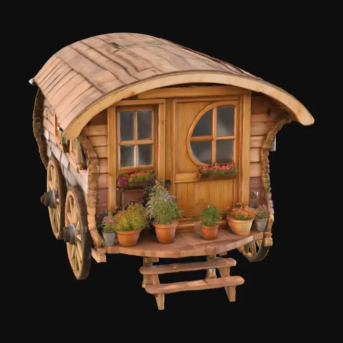 3D model for Rustic Wagon Retreat