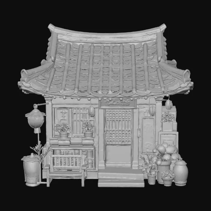 3D model for Traditional Tea House