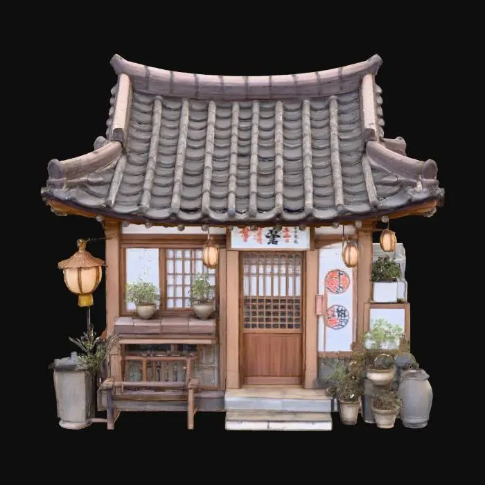3D model for Traditional Tea House