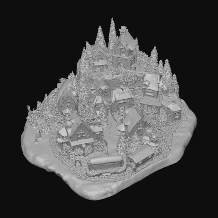 3D model for Winter Wonderland Village