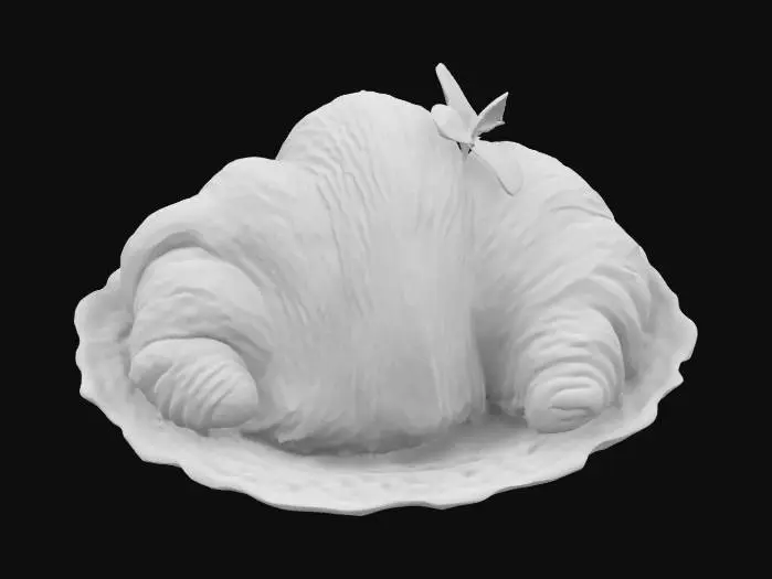 3D model for Paris, a croissant