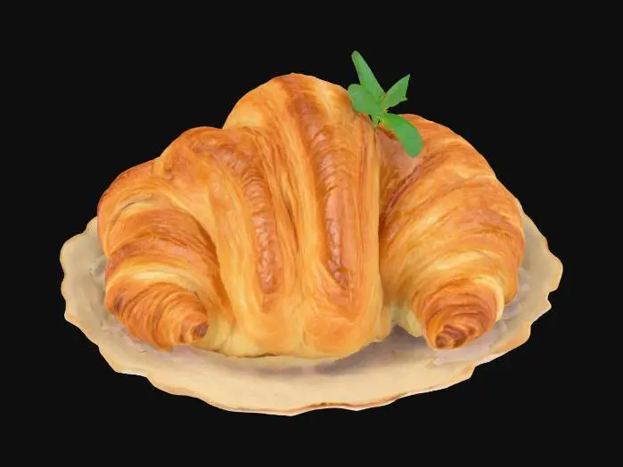 3D model for Paris, a croissant