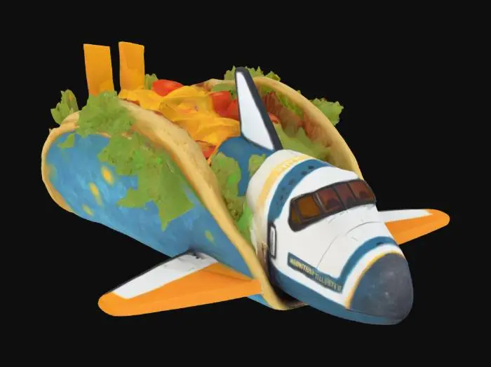 3D model for [Florida] the Space Shuttle reimagined as a taco #AroundTheWorld#
