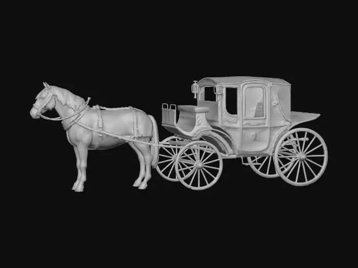 3D model for horse decimated