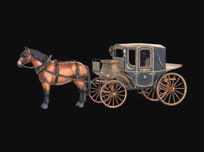 3D model for horse decimated