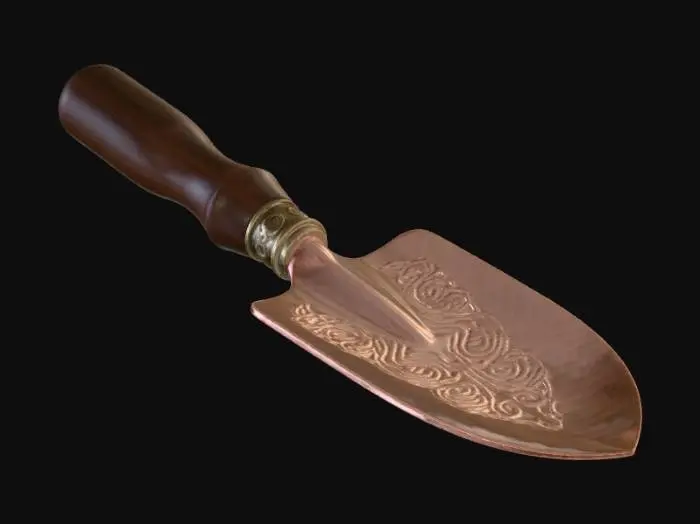 3D model for Ornate Hammered Copper Trowel
