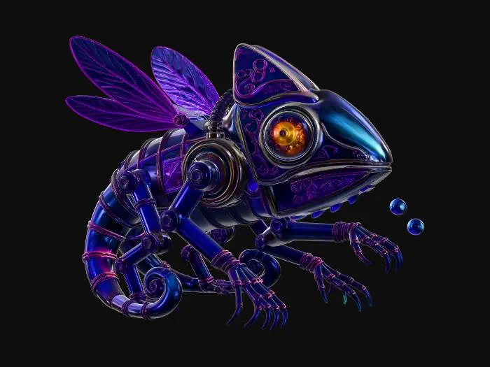 3D model for Neon Chameleon Automaton