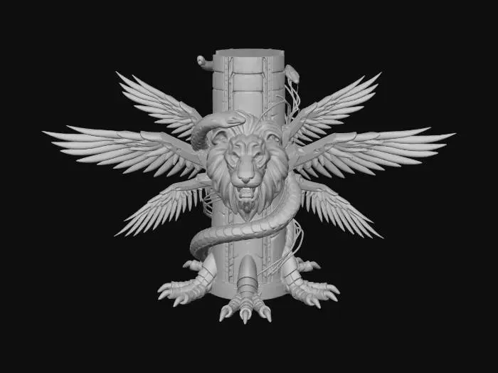 3D model for Winged Lion of the Northern Lights