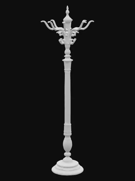 3D model for An ornate coat stand, coat rack, Victorian style. 