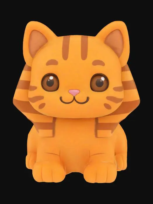 3D model for Sphinx Kitten, #AroundTheWorld#