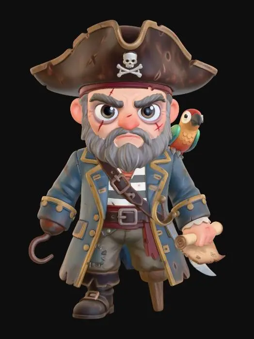3D model for Chibi pirate