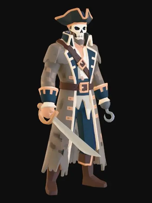 3D model for Skeleton Corsair