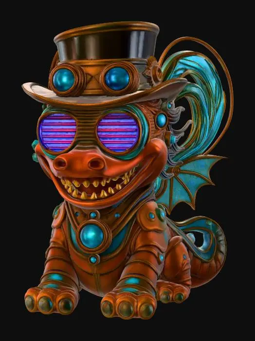 3D model for Clockwork Dragon