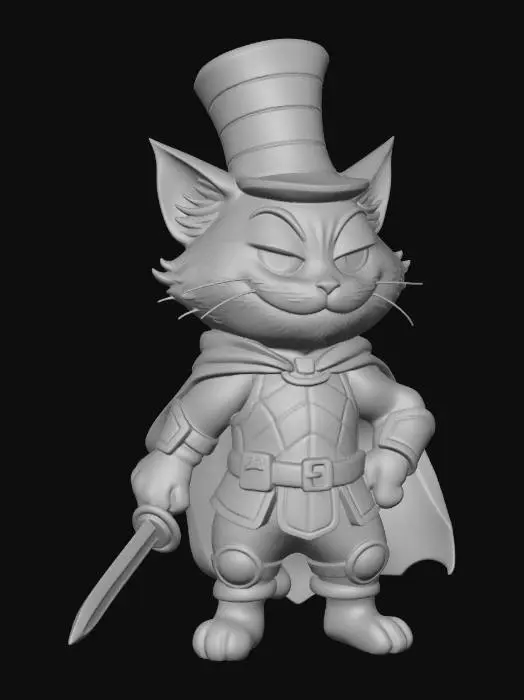 3D model for Sir Whiskerblade