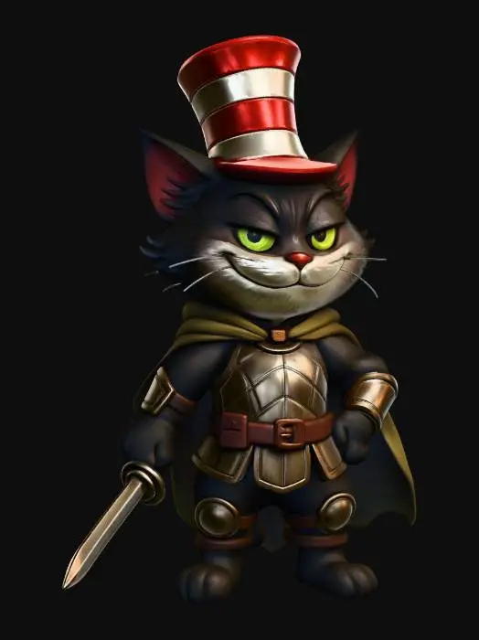 3D model for Sir Whiskerblade