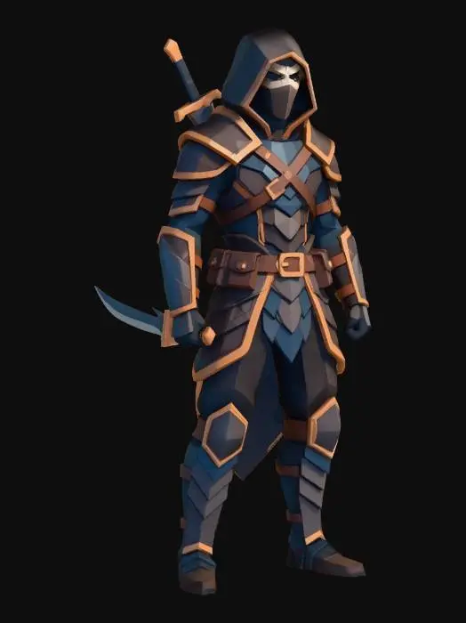 3D model for Hooded Shadow Assassin