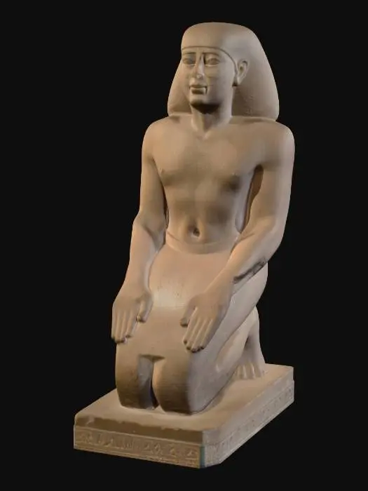 3D model for Kneeling Egyptian Statue
