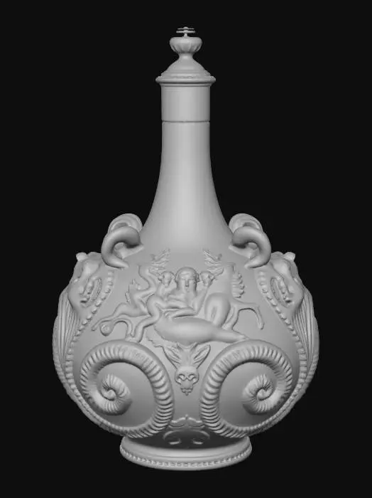 3D model for Sea Gods on a Ram-Horn Vase
