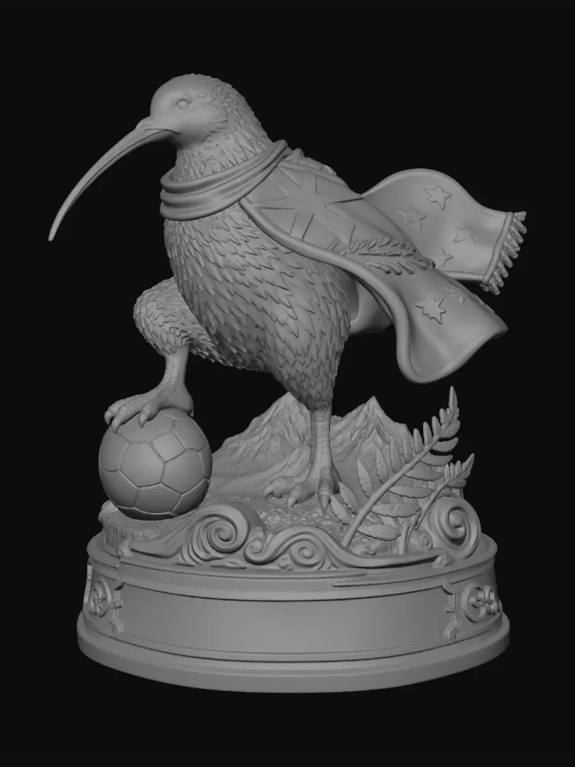 3D model for Kiwi of the Beautiful Game