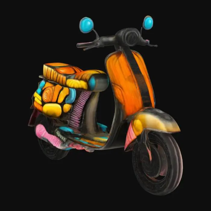 3D model for [Italy] A Vespa scooter made delicious Dutch licorice and colorful candies #AroundTheWorld#