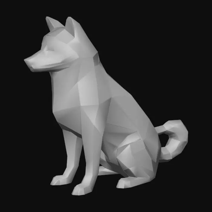 3D model for Polygon Shiba Inu