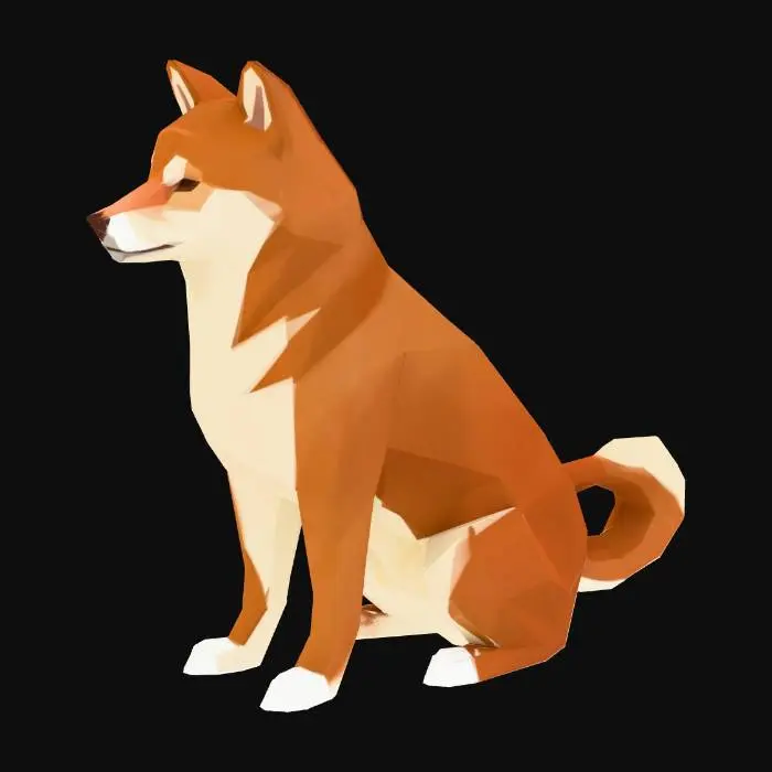 3D model for Polygon Shiba Inu