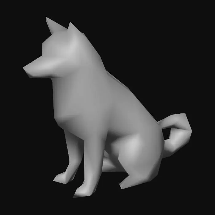 3D model for Polygon Shiba Inu