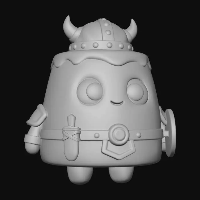 3D model for Viking Cupcake