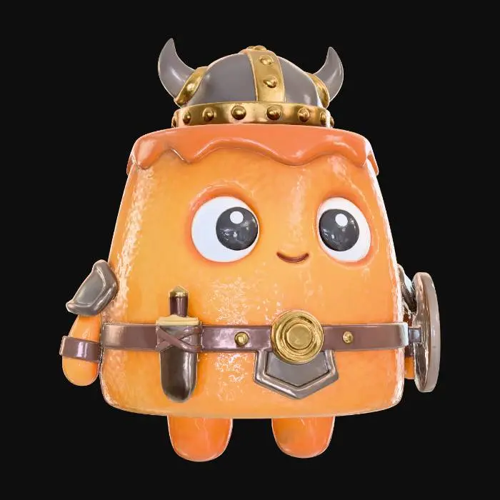 3D model for Viking Cupcake