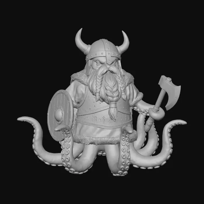 3D model for Krakenbound Dwarf Warrior