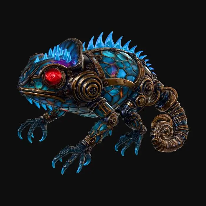 3D model for Steampunk Crystal Behemoth