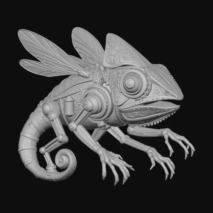3D model for Clockwork Dragonfly