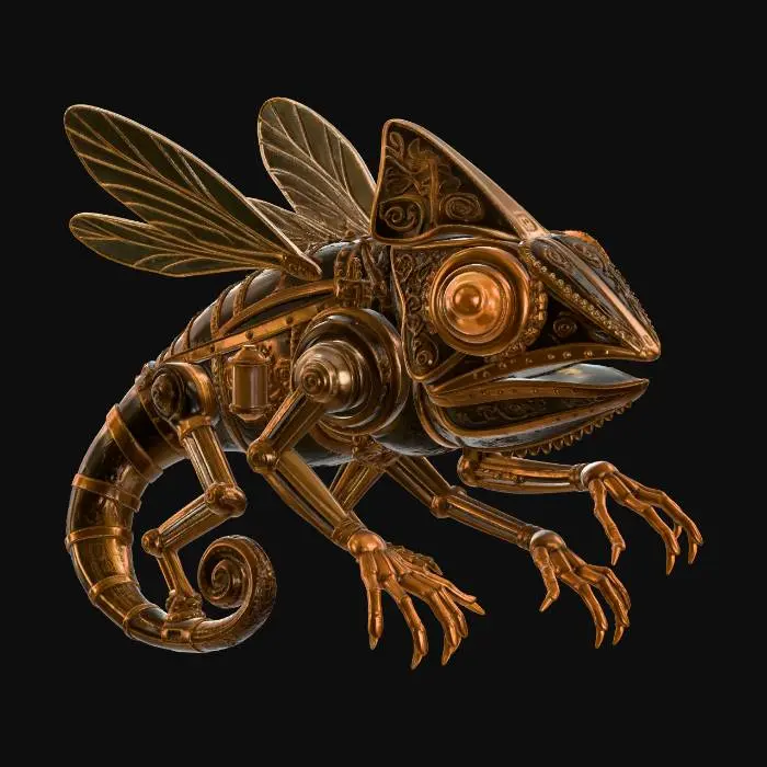 3D model for Clockwork Dragonfly