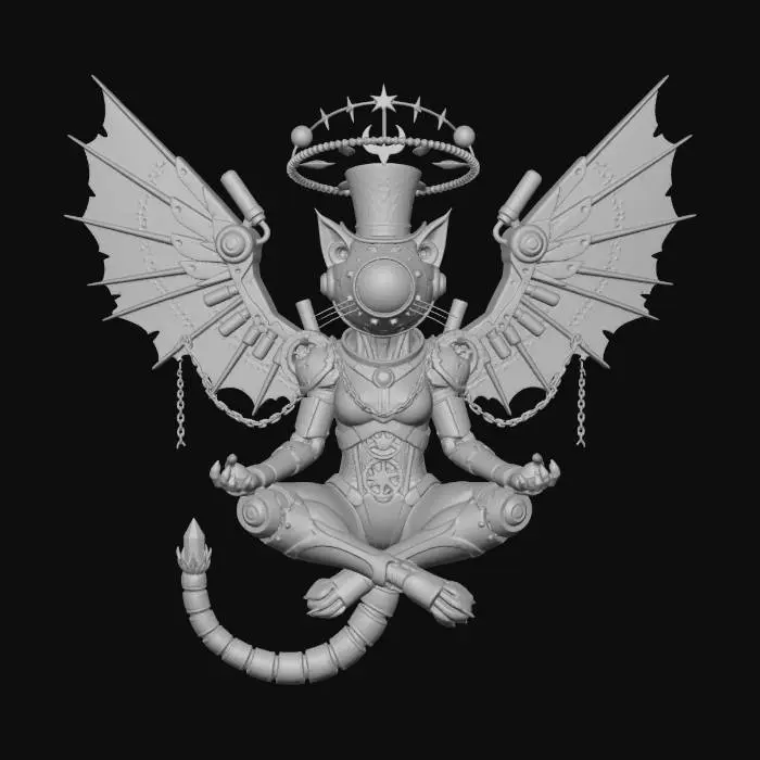 3D model for Clockwork Seraph of Steam and Stars