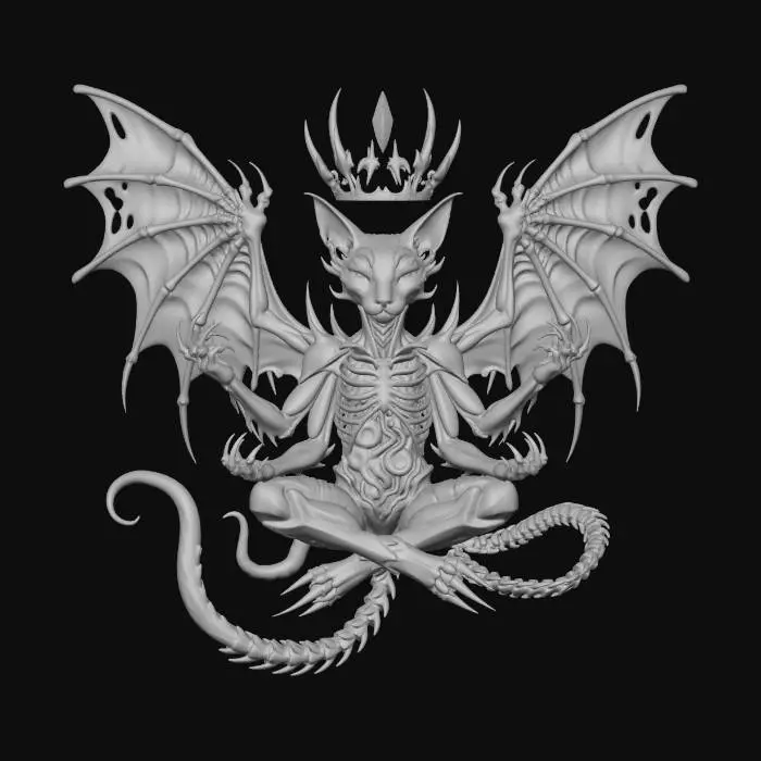 3D model for Crowned Abyssal Cat