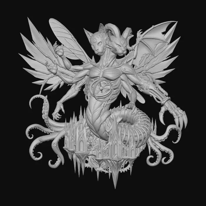 3D model for Armillary Wyrm of the Astral City