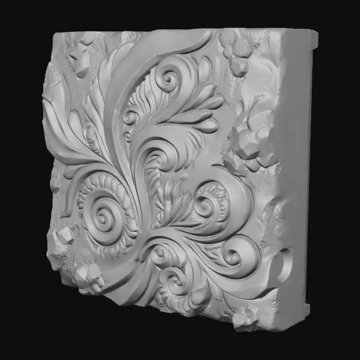 3D model for Spiral of Cracked Stone