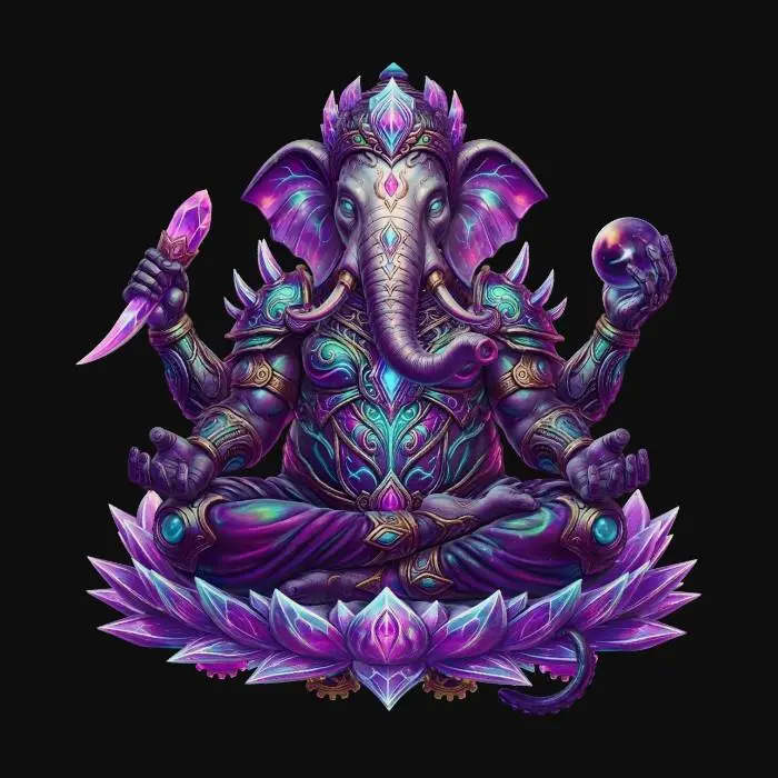 3D model for Celestial Ganesha of the Crystal Lotus