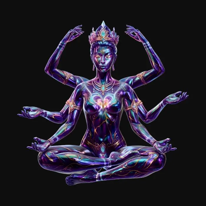 3D model for Astral Goddess in Meditation
