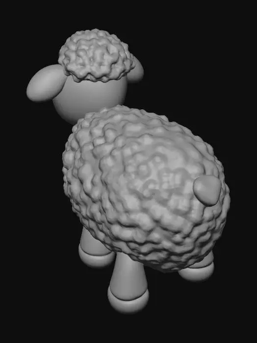 3D model for Fluffy Cloud Lamb