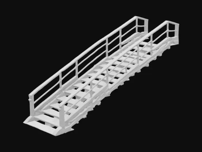 3D model for Industrial Stairs