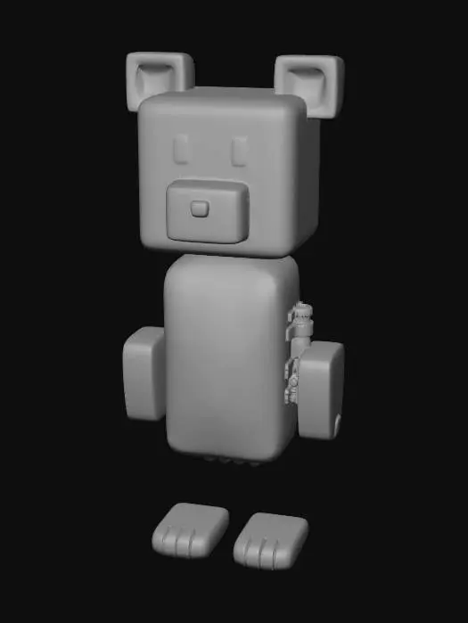 3D model for Blocky Bear