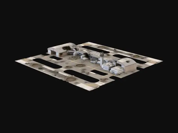 3D model for Desolate Airfield