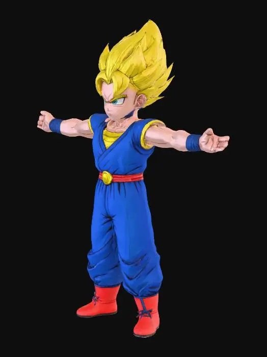 3D model for Super Saiyan Warrior
