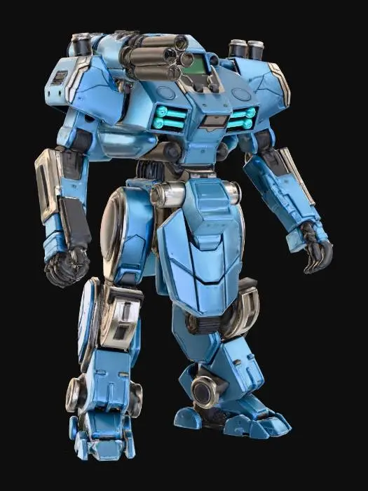 3D model for Duży mech z minigunem