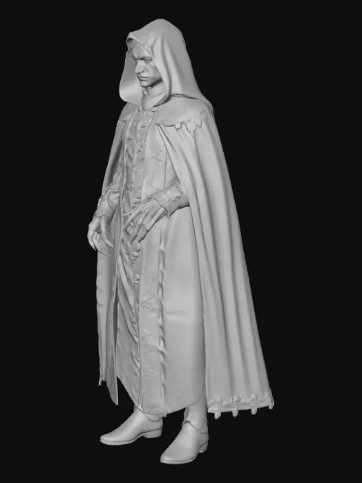 3D model for Wampirzy lord w czarnej pelerynie