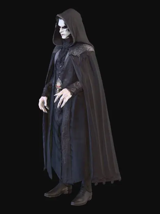 3D model for Wampirzy lord w czarnej pelerynie