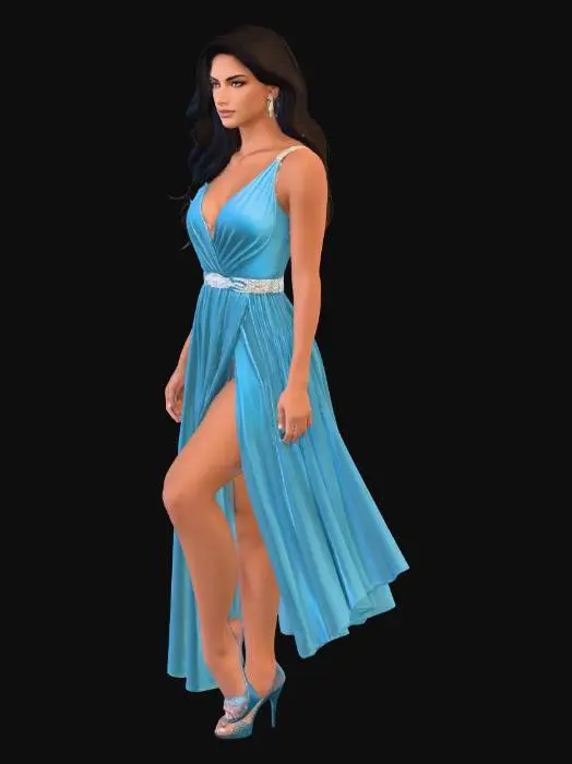 3D model for Azure Elegance on a Tropical Beach
