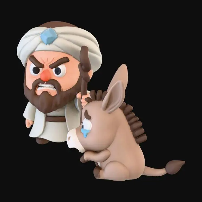 3D model for Angry Shepherd and Weeping Donkey